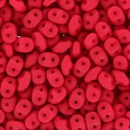 SuperDuo perlen 2.5x5mm Neon - Red